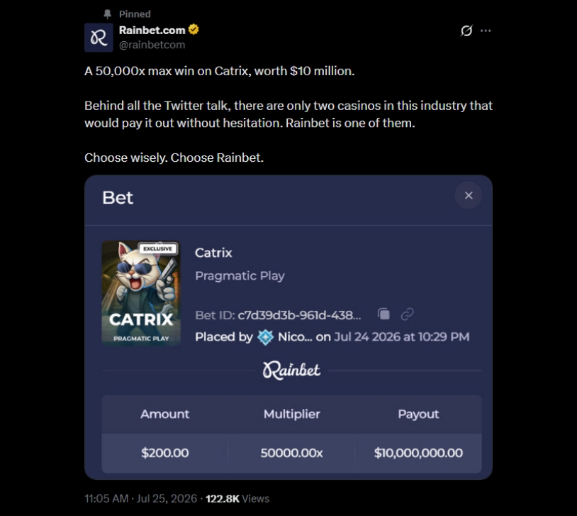Twitter Roobet Catrix Max Win