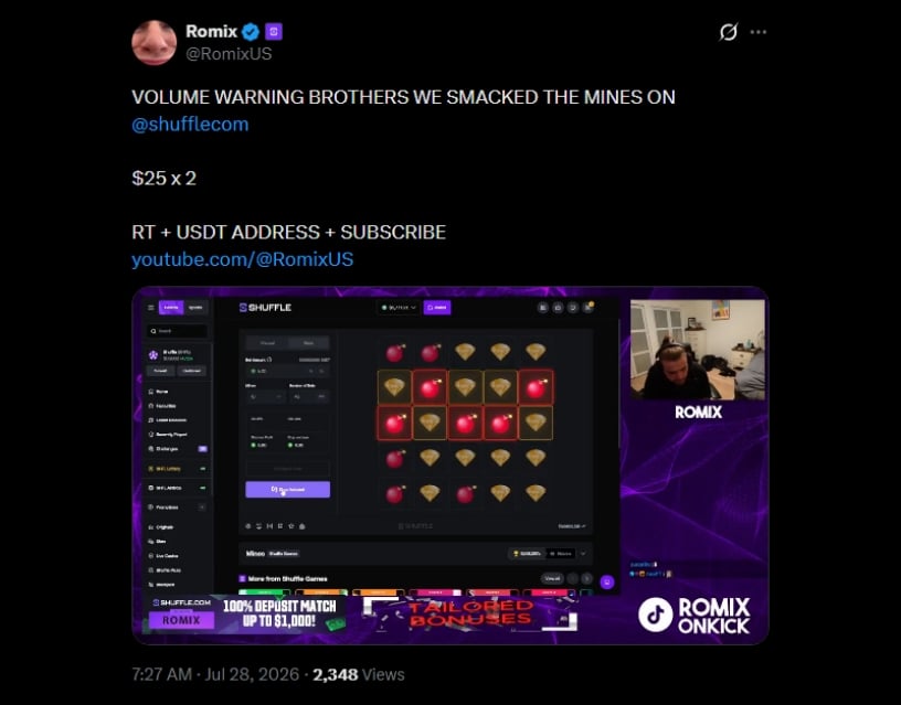 Twitter Romix 5K Shuffle Mines Win