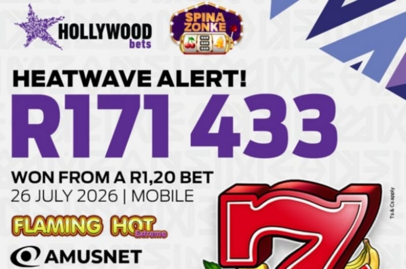 R171K Hollywoodbets Slot Win