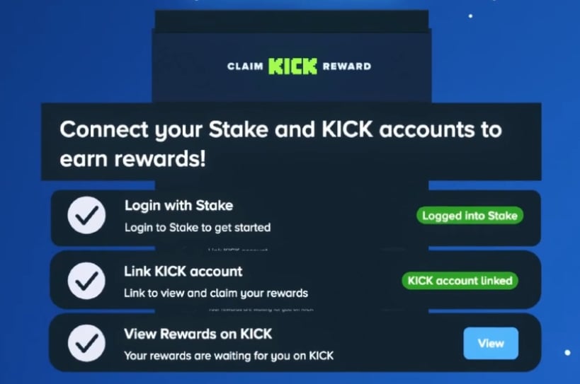 Stake Kick Connect Page Stake Kick Connect Page
