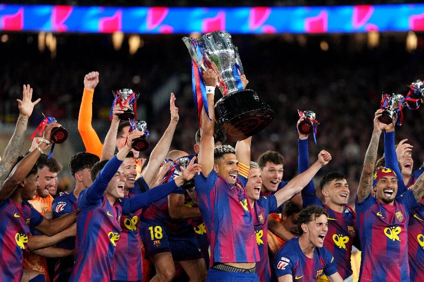 Barcelona won the La Liga title in 2026 (Getty Images)