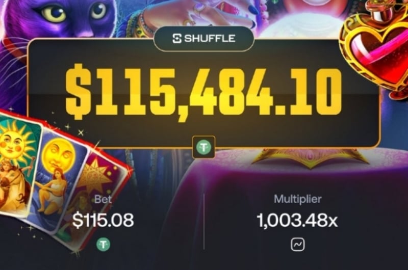 115K Shuffle Slot Win