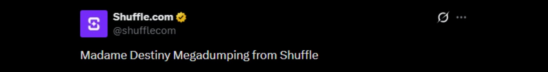 Twitter 115K Shuffle Slot Win