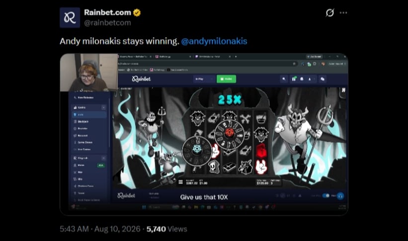 Twitter Andy Six Six Six Win