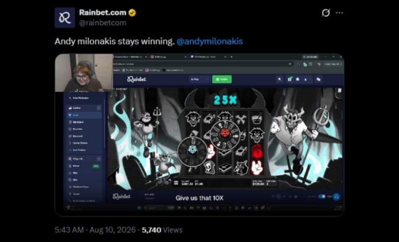 Twitter Andy Six Six Six Win