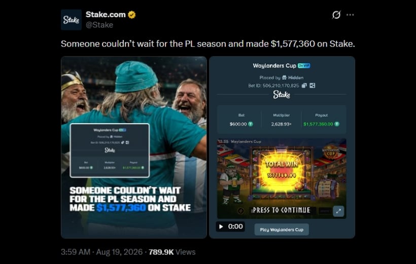 Twitter Waylanders Cup Stake Win Twitter Waylanders Cup Stake Win
