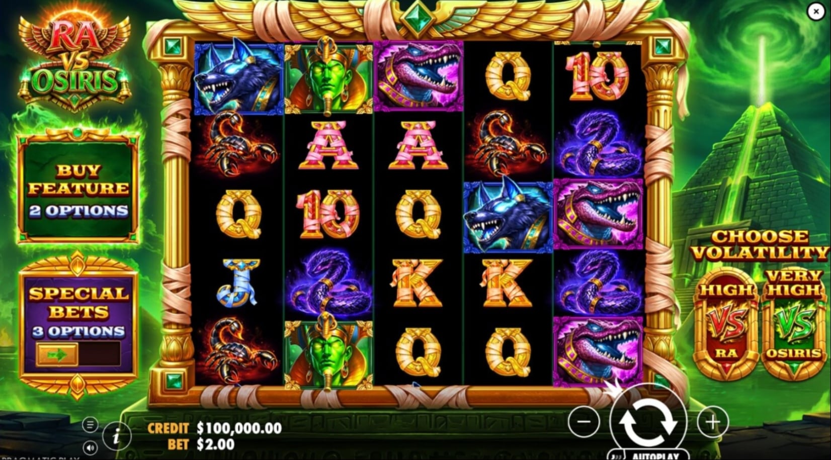 Ra vs Osiris Slot