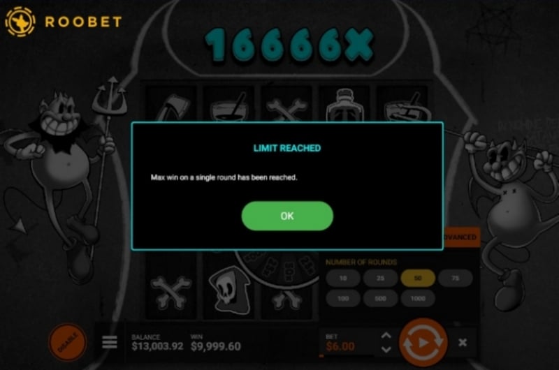SixSixSix Roobet Max Win