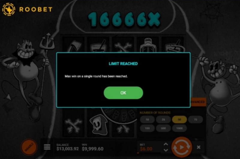 SixSixSix Roobet Max Win
