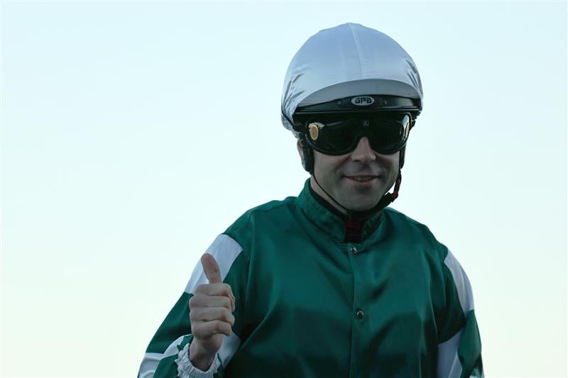 SYDNEY, AUSTRALIA - AUGUST 22: Adam Hyeronimus riding Sovereign Hill win Race 10 Tajima Wagyu during Sydney Racing at Royal Randwick Racecourse on August 22, 2026 in Sydney, Australia. (Photo by Jeremy Ng/Getty Images)