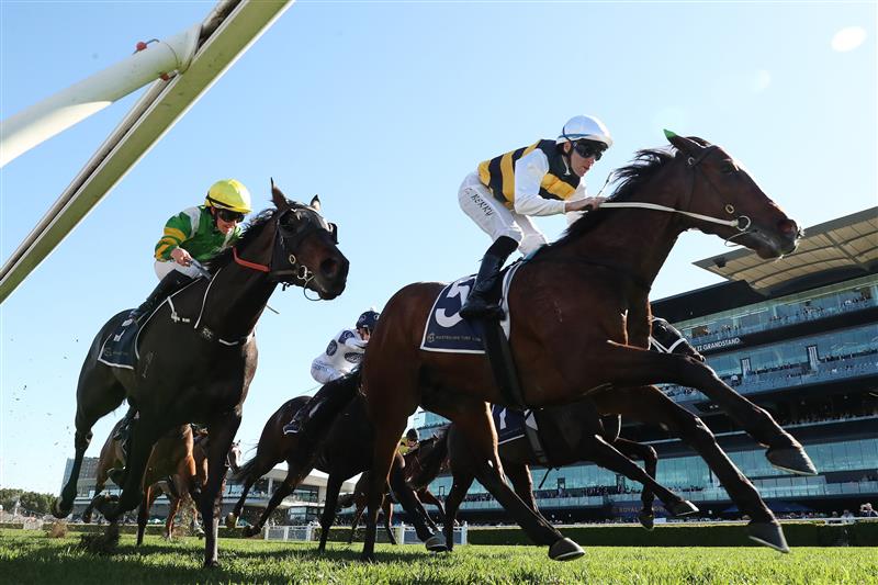 SYDNEY, AUSTRALIA - AUGUST 22: Tommy Berry riding Boniface win Race 5 Gold Coast Turf Club Premier's Cup at Royal Randwick Racecourse on August 22, 2026 in Sydney, Australia. (Getty)