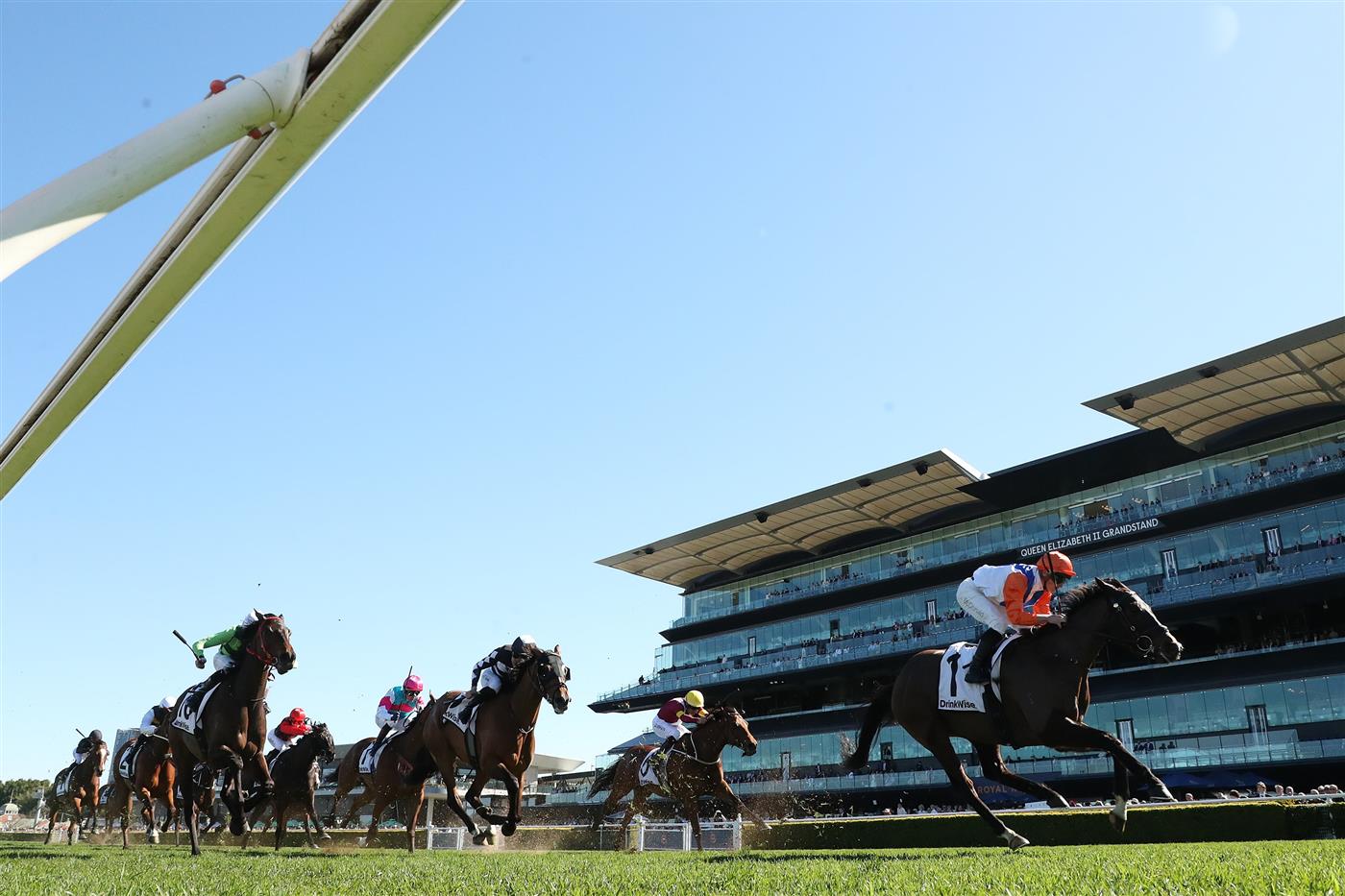 SYDNEY, AUSTRALIA - AUGUST 22: James McDonald riding King Of The Sea win Race 4 Drinkwise during Sydney Racing at Royal Randwick Racecourse on August 22, 2026 in Sydney, Australia. (Photo by Jeremy Ng/Getty Images)