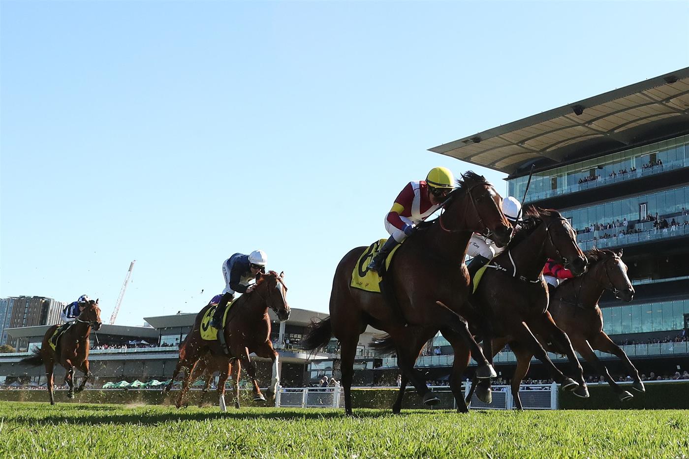 SYDNEY, AUSTRALIA - AUGUST 22: Kerrin Mcevoy  riding Prima Bella win Race 6 Schweppes Toy Show Quality during Sydney Racing at Royal Randwick Racecourse on August 22, 2026 in Sydney, Australia. (Photo by Jeremy Ng/Getty Images)