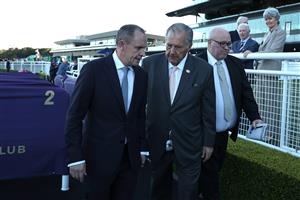 SYDNEY, AUSTRALIA - AUGUST 22: James McDonald  riding Autumn Glow win Race 9 Winx Stakes during Sydney Racing at Royal Randwick Racecourse on August 22, 2026 in Sydney, Australia. (Photo by Jeremy Ng/Getty Images)