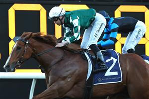 SYDNEY, AUSTRALIA - AUGUST 22: Adam Hyeronimus riding Sovereign Hill win Race 10 Tajima Wagyu during Sydney Racing at Royal Randwick Racecourse on August 22, 2026 in Sydney, Australia. (Photo by Jeremy Ng/Getty Images)