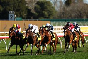 SYDNEY, AUSTRALIA - AUGUST 22: Kerrin Mcevoy  riding Prima Bella win Race 6 Schweppes Toy Show Quality during Sydney Racing at Royal Randwick Racecourse on August 22, 2026 in Sydney, Australia. (Photo by Jeremy Ng/Getty Images)