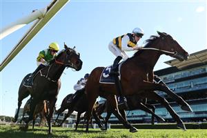 SYDNEY, AUSTRALIA - AUGUST 22: Tommy Berry riding Boniface win Race 5 Gold Coast Turf Club Premier's Cup at Royal Randwick Racecourse on August 22, 2026 in Sydney, Australia. (Getty)