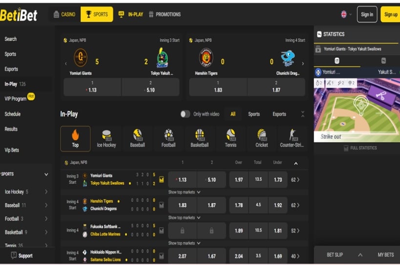 Betibet Live Betting