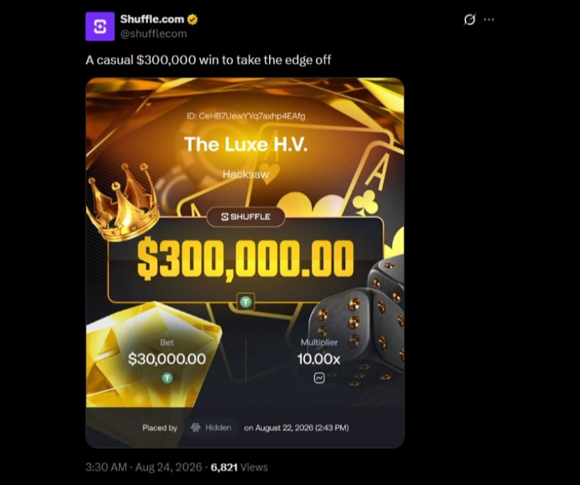 Twitter 300K Shuffle Max Win