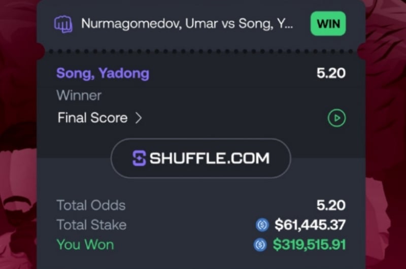 319K Shuffle MMA Win