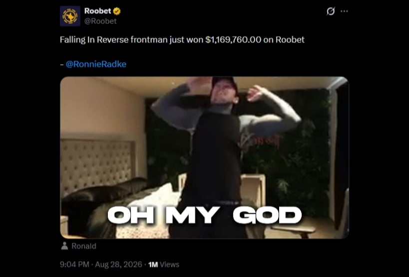 Twitter Ronnie Radke Rocks Roobet Twitter Ronnie Radke Rocks Roobet