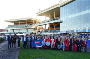 MELBOURNE, AUSTRALIA - AUGUST 29: Winning connections of American Eagle after winning race 7, the Ive > Mcneil Stakes during Melbourne Racing at Caulfield Racecourse on August 29, 2026 in Melbourne, Australia. (Photo by Vince Caligiuri/Getty Images)