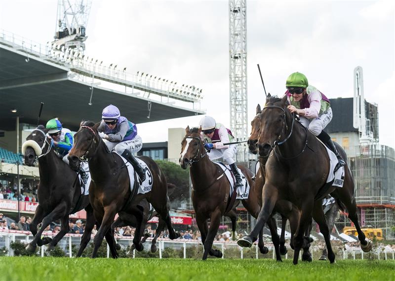 MELBOURNE, AUSTRALIA - SEPTEMBER 07: Ethan Brown riding Mornington Glory winning Race 9, the Charter Keck Cramer Moir Stakes - Betting Odds during Melbourne Racing at Moonee Valley Racecourse on September 07, 2024 in Melbourne, Australia. (Photo by Vince Caligiuri/Getty Images)