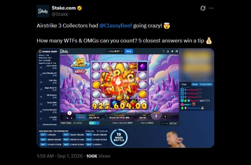 Twitter 931K ClassyBeef Slot Win