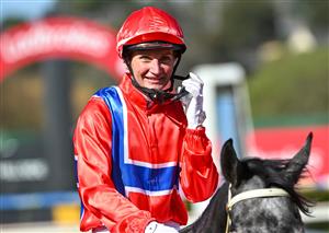 MELBOURNE, AUSTRALIA - SEPTEMBER 05: Jamie Melham riding Pretty Baby after winning race 5, the Msc Signs Atlantic Jewel Stakes during Melbourne Racing at Sandown Racecourse on September 05, 2026 in Melbourne, Australia. (Photo by Vince Caligiuri/Getty Images)