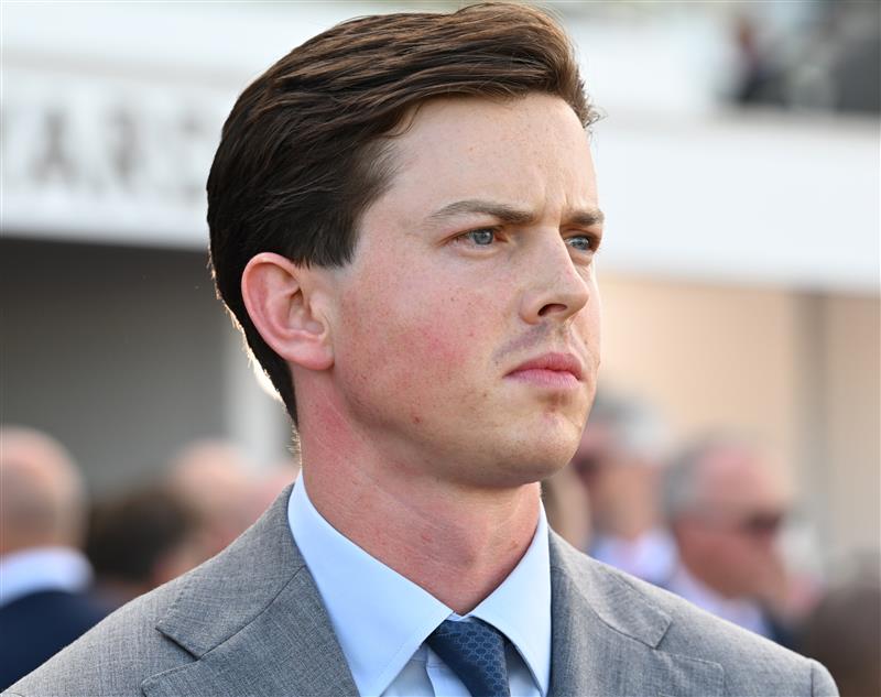 MELBOURNE, AUSTRALIA - SEPTEMBER 12: Trainer Tom Charlton is seen after Satono Glow won race 3, the Cap D'Antibes Stakes during Melbourne Racing at Flemington Racecourse on September 12, 2026 in Melbourne, Australia. (Getty)