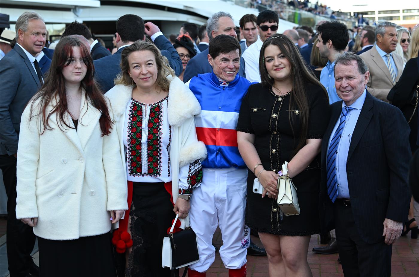 MELBOURNE, AUSTRALIA - SEPTEMBER 12: Craig Williams after riding Losesomewinmore to win race 7, the Hkjc World Pool Bobbie Lewis Quality during Melbourne Racing at Flemington Racecourse on September 12, 2026 in Melbourne, Australia. (Getty)
