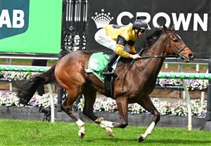 MELBOURNE, AUSTRALIA - SEPTEMBER 12: Damian Lane riding Jett Smash winning race 1, the TAB We're On Handicap during Melbourne Racing at Flemington Racecourse on September 12, 2026 in Melbourne, Australia. (Getty)