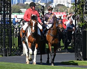 MELBOURNE, AUSTRALIA - SEPTEMBER 12: Harry Coffey after riding Shockletz to win race 5, the Lexus Archer Stakes during Melbourne Racing at Flemington Racecourse on September 12, 2026 in Melbourne, Australia. (Photo by Vince Caligiuri/Getty Images)