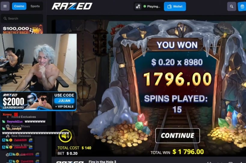 8,980x Slot Win