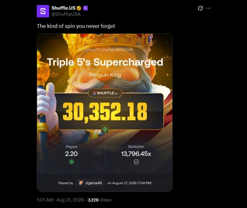 Twitter Shuffle USA Supercharged Payday