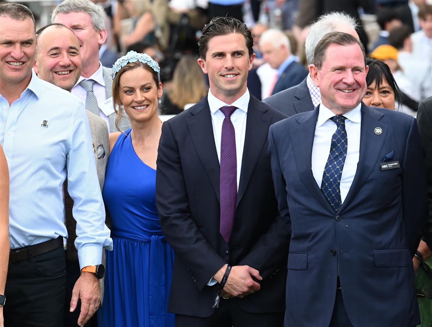 MELBOURNE, AUSTRALIA - SEPTEMBER 19: Former footballer Marc Murphy who is part owner is seen after Birdman won race 7, the Henley Homes Underwood Stakes during Melbourne Racing at Caulfield Racecourse on September 19, 2026 in Melbourne, Australia. (Photo by Vince Caligiuri/Getty Images)