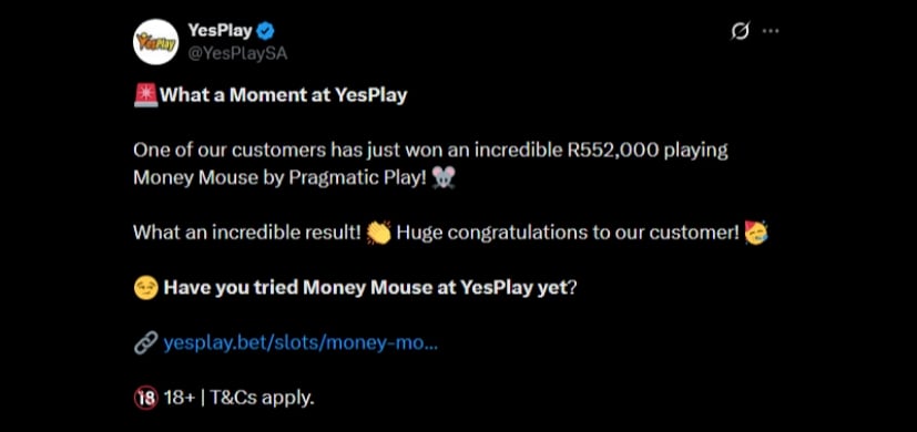 Twitter 552K YesPlay Slot Win Twitter 552K YesPlay Slot Win