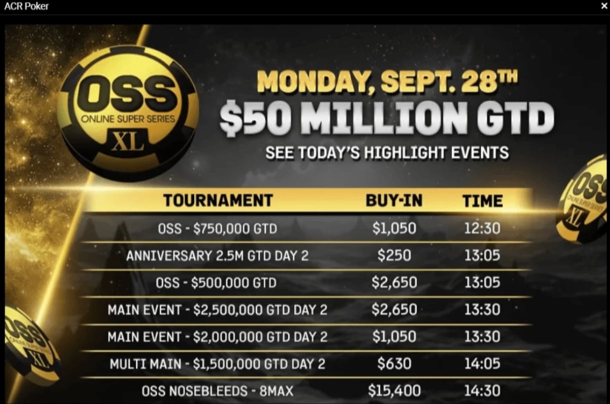 OSS XL Monday