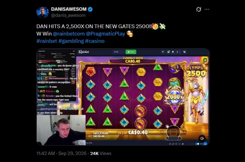 Twitter DanIsAwesom Rainbet Win Twitter DanIsAwesom Rainbet Win