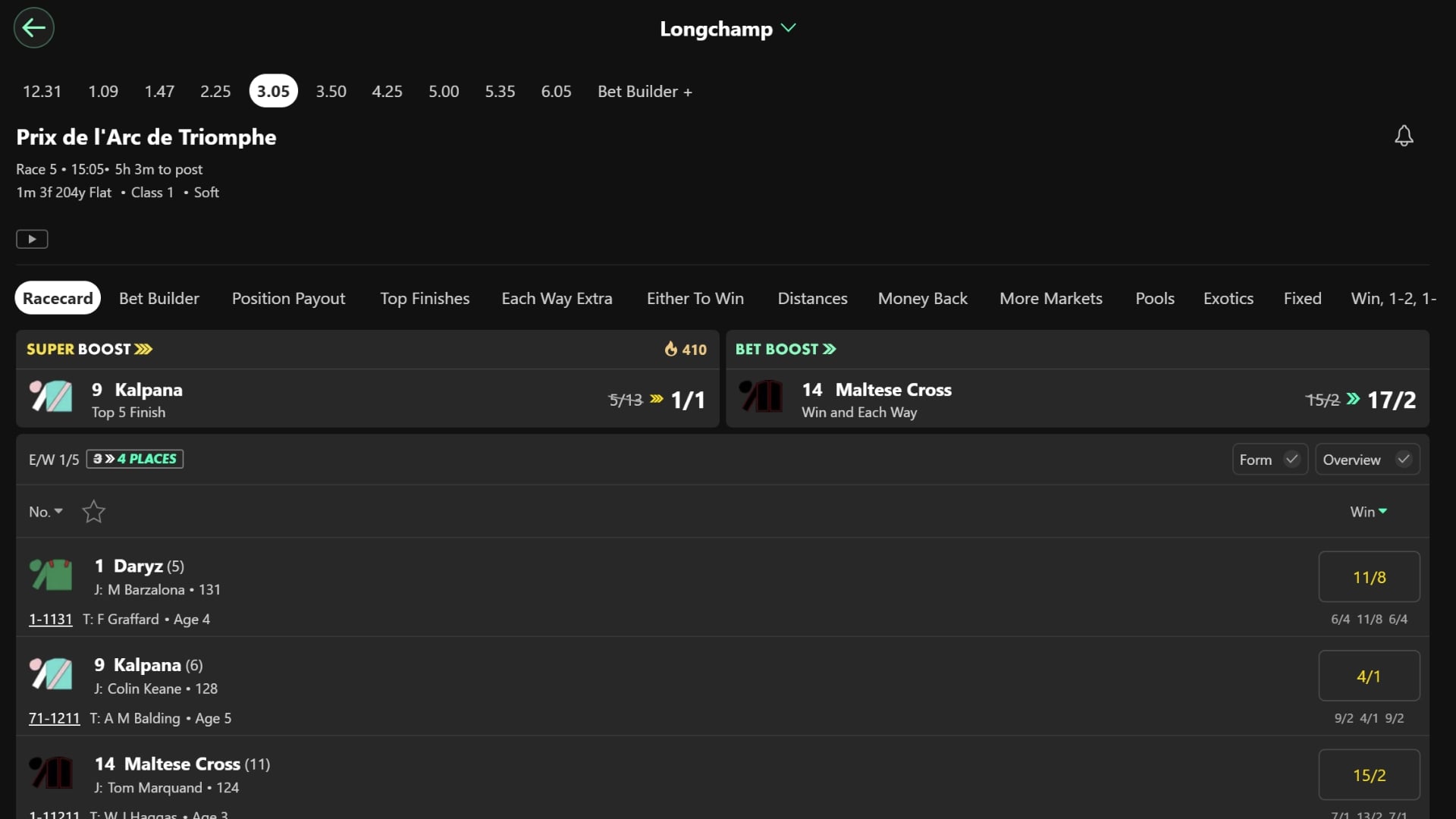 bet365 Kalpana Arc Top 5 Super Boost bet365 Kalpana Arc Top 5 Super Boost