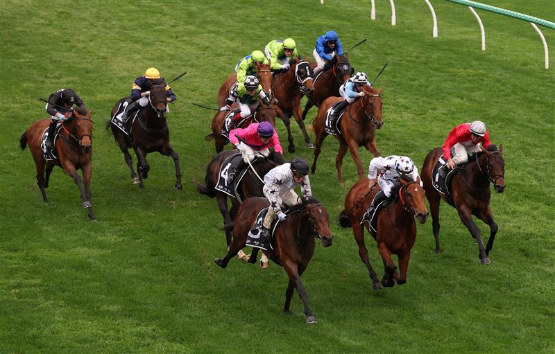 MELBOURNE, AUSTRALIA - OCTOBER 03: Mark Zahara riding #3 The Next Episode to win race 6, the Asahi Super Dry Danehill Stakes during Turnbull Stakes Day at Flemington Racecourse on October 03, 2026 in Melbourne, Australia. (Photo by Robert Cianflone/Getty Images)