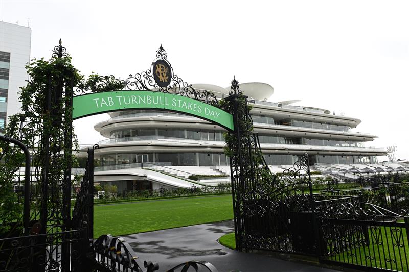 MELBOURNE, AUSTRALIA - OCTOBER 03: General view during Turnbull Stakes Day at Flemington Racecourse on October 03, 2026 in Melbourne, Australia. (Photo by Vince Caligiuri/Getty Images)