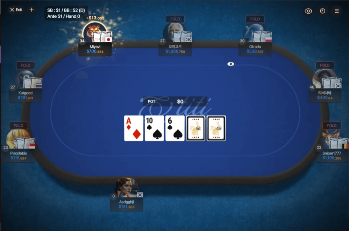 Titi Poker table desktop Titi Poker table desktop