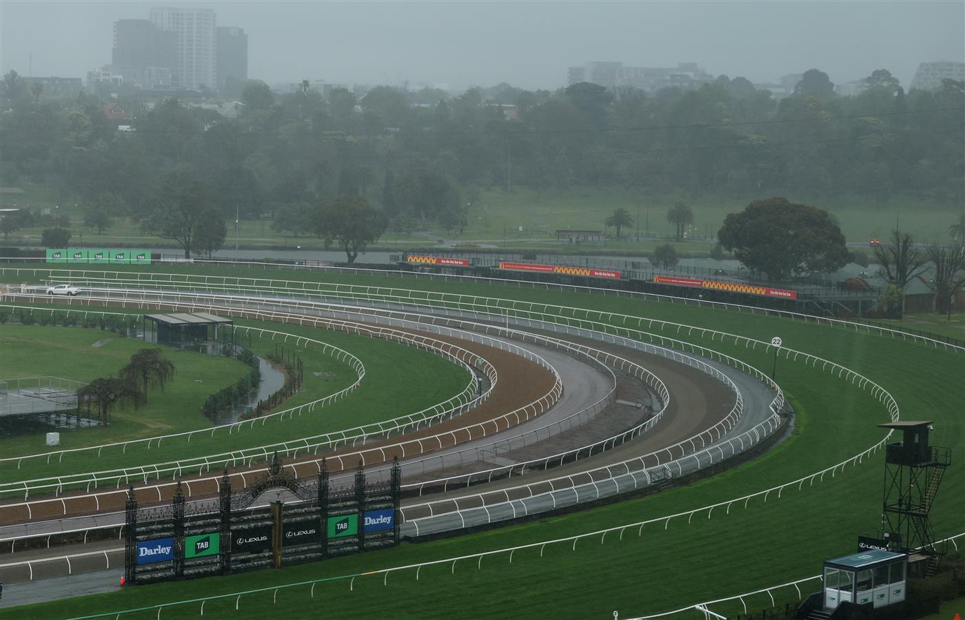 MELBOURNE, AUSTRALIA - OCTOBER 03: A general view during Turnbull Stakes Day at Flemington Racecourse on October 03, 2026 in Melbourne, Australia. (Photo by Robert Cianflone/Getty Images)