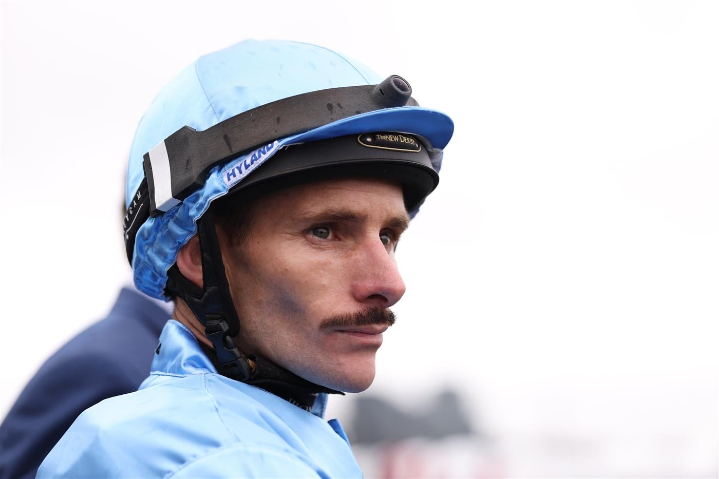 MELBOURNE, AUSTRALIA - OCTOBER 03: Jamie Mott rider of #7 Musandam looks on ahead of race 1, the Darley Maribyrnong Trial Stakes, during Turnbull Stakes Day at Flemington Racecourse on October 03, 2026 in Melbourne, Australia. (Photo by Robert Cianflone/Getty Images)