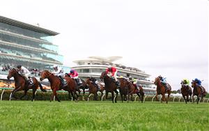 MELBOURNE, AUSTRALIA - OCTOBER 03: Mark Zahara riding #3 The Next Episode to win race 6, the Asahi Super Dry Danehill Stakes during Turnbull Stakes Day at Flemington Racecourse on October 03, 2026 in Melbourne, Australia. (Photo by Robert Cianflone/Getty Images)