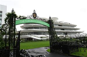 MELBOURNE, AUSTRALIA - OCTOBER 03: General view during Turnbull Stakes Day at Flemington Racecourse on October 03, 2026 in Melbourne, Australia. (Photo by Vince Caligiuri/Getty Images)