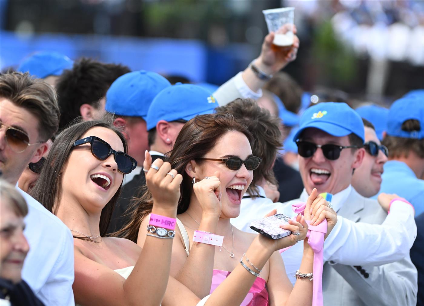 MELBOURNE, AUSTRALIA - OCTOBER 10: General view of racegoers during Melbourne Racing at Caulfield Racecourse on October 10, 2026 in Melbourne, Australia. (Photo by Vince Caligiuri/Getty Images)