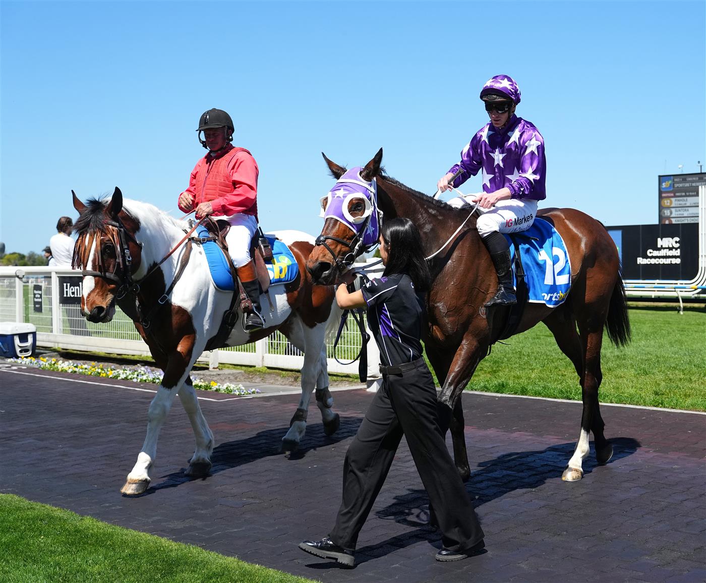 MELBOURNE, AUSTRALIA - OCTOBER 10: James McDonald after riding Pinhole to win race 4, the Sportsbet Herbert Power Stakes during Melbourne Racing at Caulfield Racecourse on October 10, 2026 in Melbourne, Australia. (Photo by Vince Caligiuri/Getty Images)