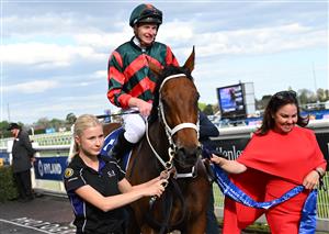MELBOURNE, AUSTRALIA - OCTOBER 10: James McDonald riding Lady Shenandoah after winning race 9, the Hyland Race Colours Toorak Handicap  during Melbourne Racing at Caulfield Racecourse on October 10, 2026 in Melbourne, Australia. (Photo by Vince Caligiuri/Getty Images)